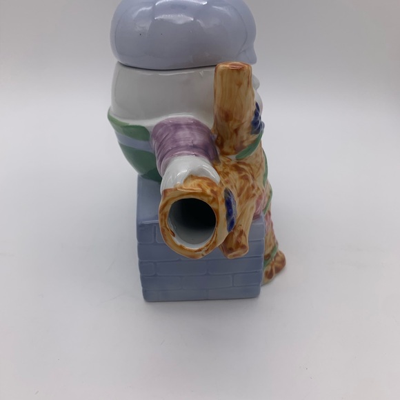 Decorative 16 Oz Humpty Dumpty VTG. Ceramic Teapot With Hat Lid & Handle FEITX - Picture 7 of 15